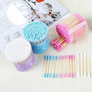 Tool Double Heads Cotton Swabs Bamboo Wood Nose Ears Cleaning Buds Sticks