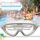 Children Goggles Waterproof Anti-fog Swimming Snorkeling Glasses (White) Newly