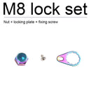 Fishing Reel Locking Plate Screws M8 Nut Caps Repair Set (Multicolor Right)