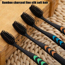 1Pc Double Ultra Soft Toothbrush Bamboo Charcoal Nano Care Dental Set J0S3