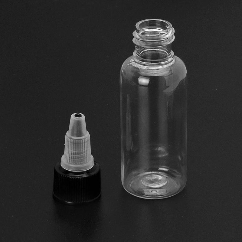 10pcs Empty 30ML Plastic Liquid Tattoo Bottle Box Case Holder Glue Oil Newly
