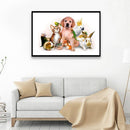 5D DIY Full Drill Diamond Painting Animals Cross Stitch Embroidery Home Wall Dec