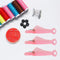 3pcs Fish Type Auto Needle Threader Plastic Quick Needle Inserter (Pink) Newly