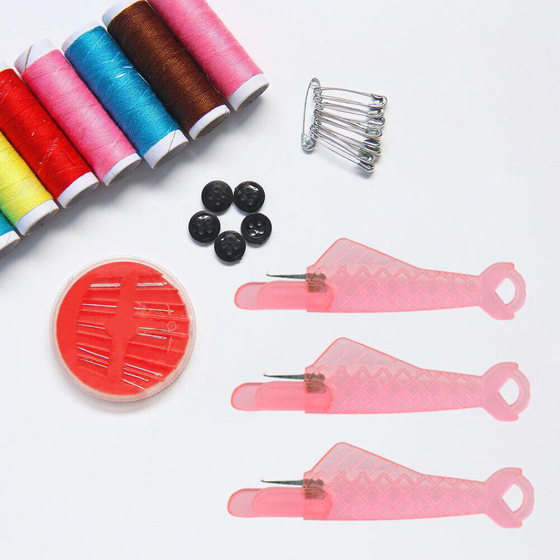 3pcs Fish Type Auto Needle Threader Plastic Quick Needle Inserter (Pink) Newly