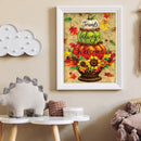 5D Diamond Pumpkin Painting Set for Kids, Plants, Crystal Rhinestone Embroidery, K