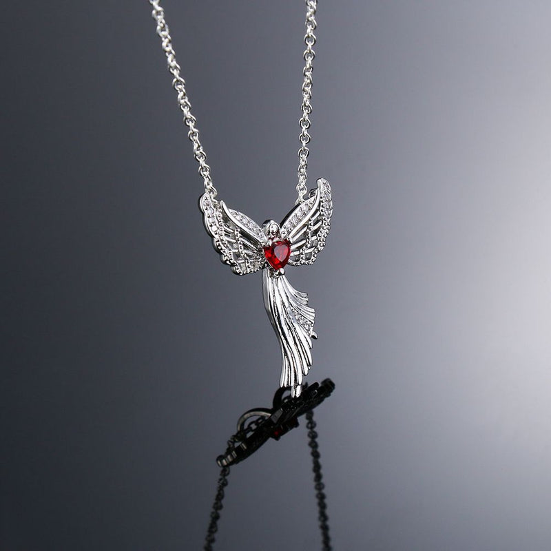 Elegant Fashion Women Religion Prayer Jewelry Angelwing Pendant Virgin Mary