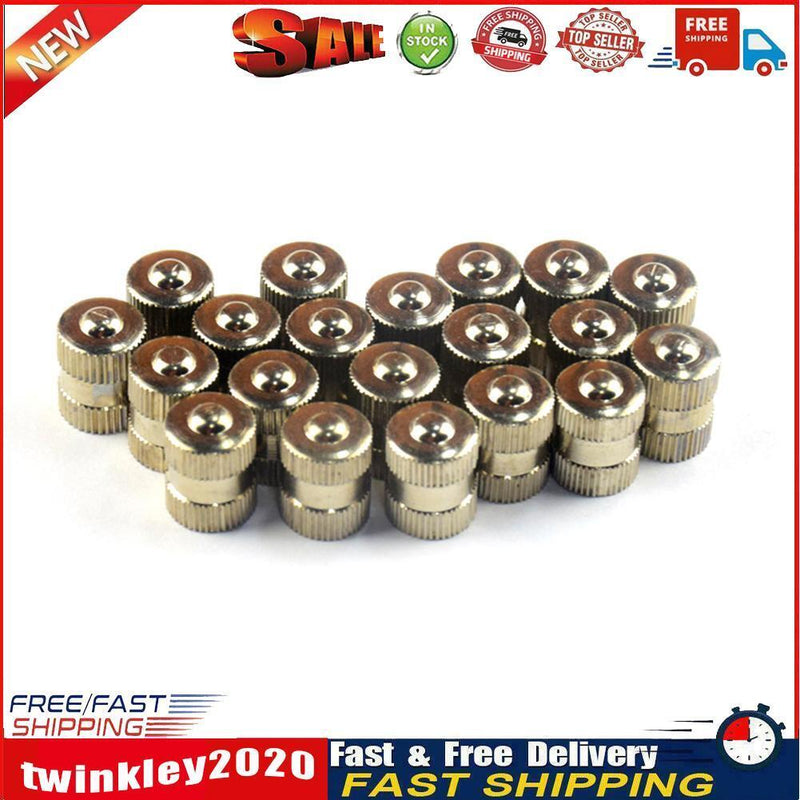 20pcs Copper Car Tire Valve Stem Caps Auto Tyre Valve Dust Proof Air Caps Newly