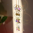 Metal Rainbow Collection Hanging Star Moon Crystal Prisms Home Decor (36) Newly