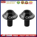 2pcs Aluminum Bicycle Water Bottle Cage Bolt Bottle Holder M5x10mm(Black)
