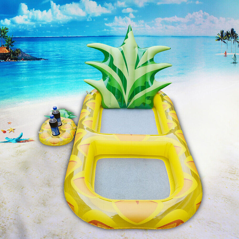 Inflatable Swimming Pool Floating Row Air Summer Water Float (Pineapple)