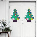 DIY Diamond Painting Christmas Tree Shape Wall Stickers Window Decals Xmas Decor
