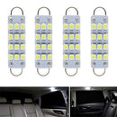 3528 12SMD 44MM Festoon Light Car LED Reading Bulbs Dome Lamp C5W For 4Pcs