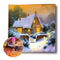 Snow House Rhinestone Mosaic Kit 5D DIY Full Drill Diamond Painting (B2338)