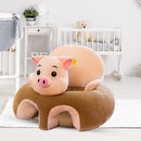 Baby Sofa Support Seat Cover Cartoon Animal Learning To Sit No Filler (Pig)