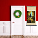 DIY Witch Hanging Frame Canvas Picture Scroll Poster Oil Painting for Bedroom