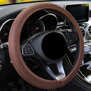 Auto Steering Wheel Cover Breathable Anti Slip Car Elastic Net Fabric Fish B6H9