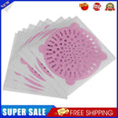 10pcs Disposable Hair Filter Drain Stickers Self-Adhesive Bath Cover Net