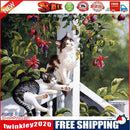 Unframed Running Cats On the Railing Painting Picture By Numbers Wall Craft