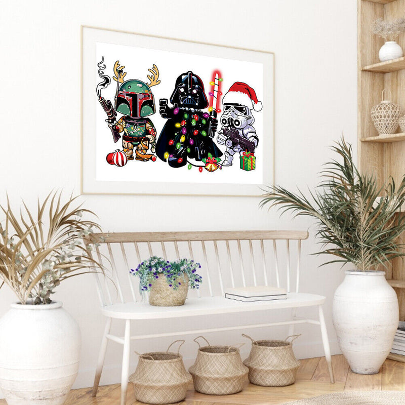 5D Christmas Cartoon Diamond Painting Full Round Rhinestone Drawing Picture Kits