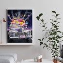 5D DIY Diamond Painting Gift Car Full Round Drill Mosaic Picture Wall Arts