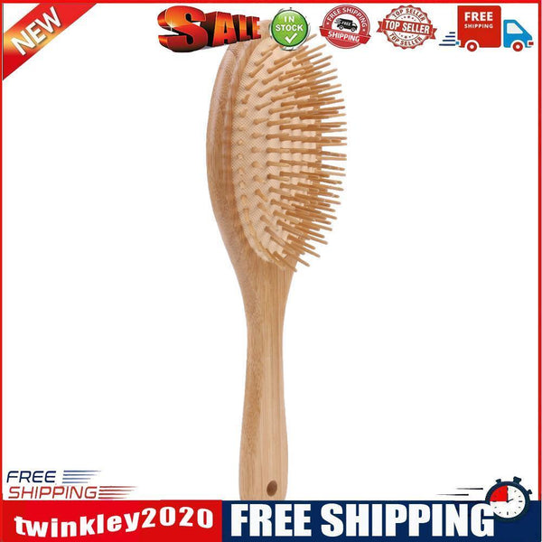 Wood Bamboo Anti-static Hair Vent Brushes Care Air Cushion Massage Comb (L)