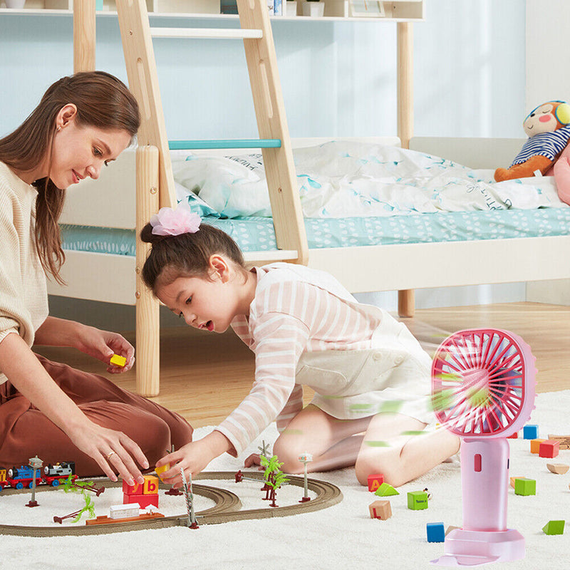 #A Portable Desktop Fan USB Rechargeable Summer Pocket Cooling Fans for Home Off