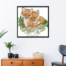 Partial Cross Stitch 14CT Cotton Thread Vulpes DIY Counted Embroidery Kits Craft