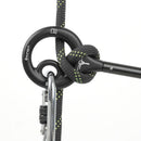 150kg Descender Climbing 9-Ring Downhill Rappelling Equipment (Black) Newly