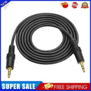 3.5mm AUX Cable Male to Male Audio Cord Line for Speaker Headphones (Black)