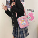 Women Fashion Transparent Love Crossbody Bag Solid Color Small Shoulder Bags