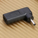 90 Degree USB3.1 USB-C Type-C Female to 3.0 x 1.1mm DC Male Plug Adapter