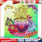 5D DIY Coffee Flowers Part Special Drill Diamond Painting Mosaic Artwork