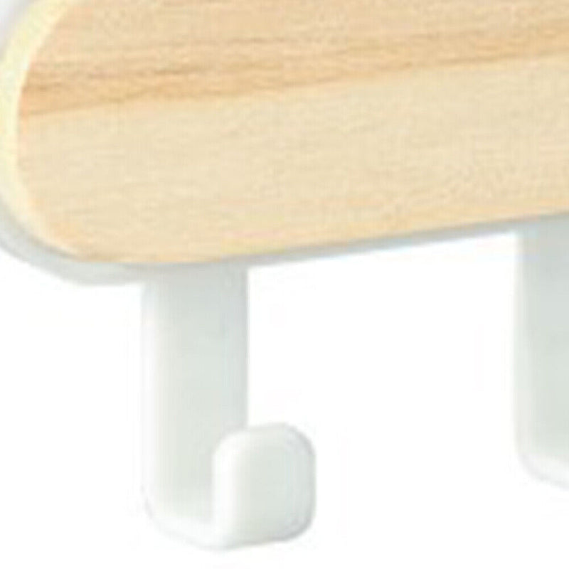 Wooden Hanger Storage Rack Punch Free Home Decorative Behind Door Back Racks