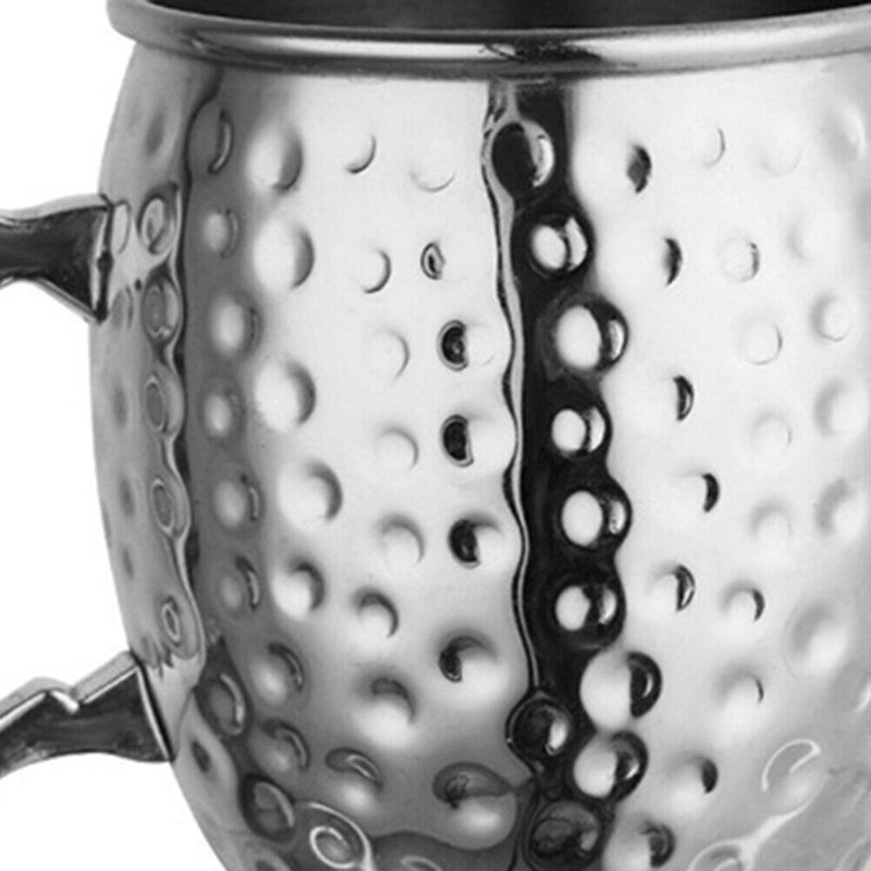 Stainless Steel Moscow Mule Mug Beer Wine Glass Home Bar Drinking Cup (D) Newly