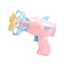 Electric Fan Bubble Gun Toys Durable Innovative Blower Design Toys (Pink)