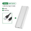 M2 SSD Case NVME Enclosure M.2 to USB Type-C Hard Drive Box Aluminum Alloy Shell