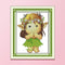 Part Embroidery Wood Elves 2-Strand 14CT Printed Fabric Cross Stitch Needlework
