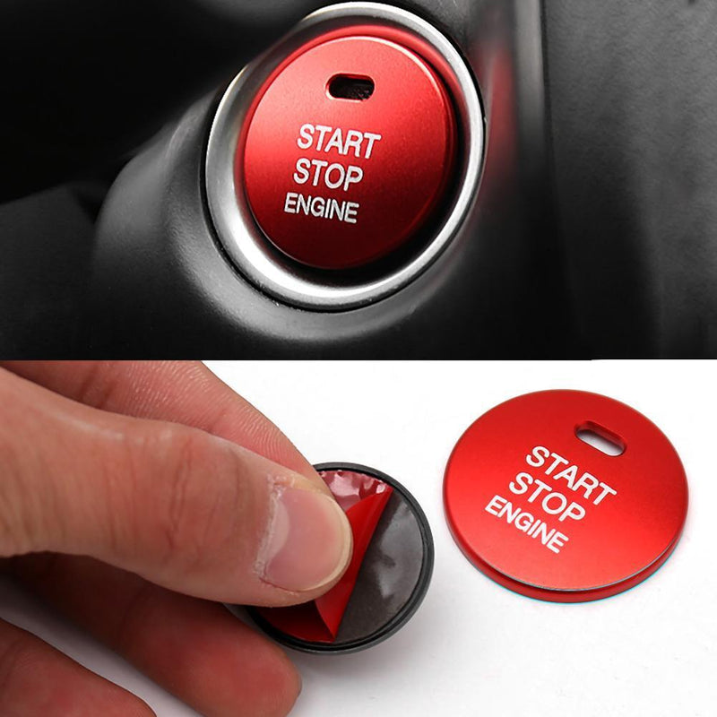 Engine Start Stop Push Button Cover Trim for Mazda 3 Axela CX-3-4-5 (Red) Newly
