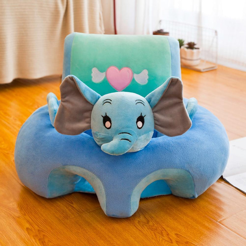 Creative Cartoon Baby Sofa Cover Learn to Sit Seat Feeding Chair Case (D) Newly