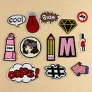 13PCS /Set Embroidery Beverage Lips Sew Iron On Patch Badge Clothes Bag Ap hot.