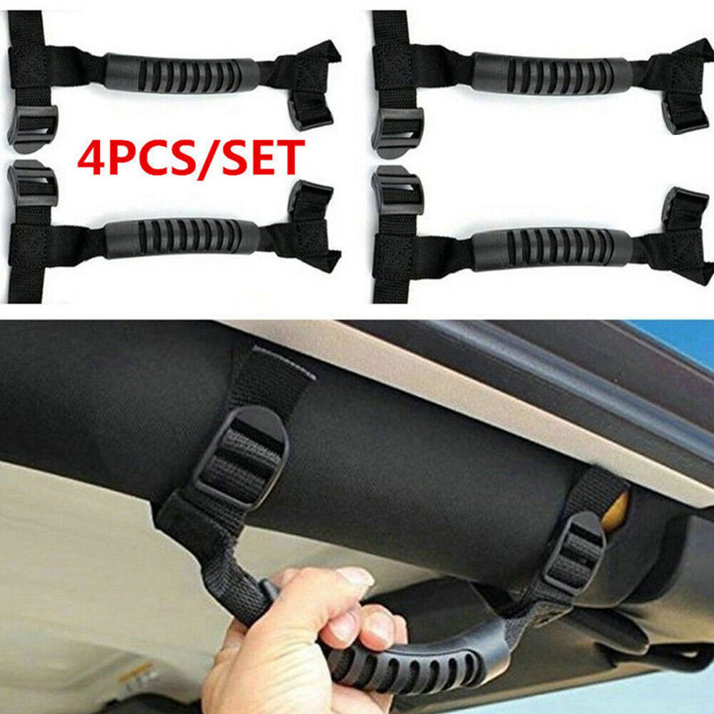 4pcs Car Handle Bar Frame Grab Grip for Jeep Wrangler TJ CJ YJ JK JL 1955-202