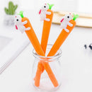 Student Creative Writing Stationery Sign Pen Cartoon Gel Pens Carrot Rabbit