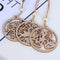 Wooden Pendants Christmas Decorations Xmas Tree Wood Chip Hanging Ornaments
