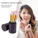 Portable PU Leather Makeup Storage Holder Cosmetic Brush Pen Cup Box (E)