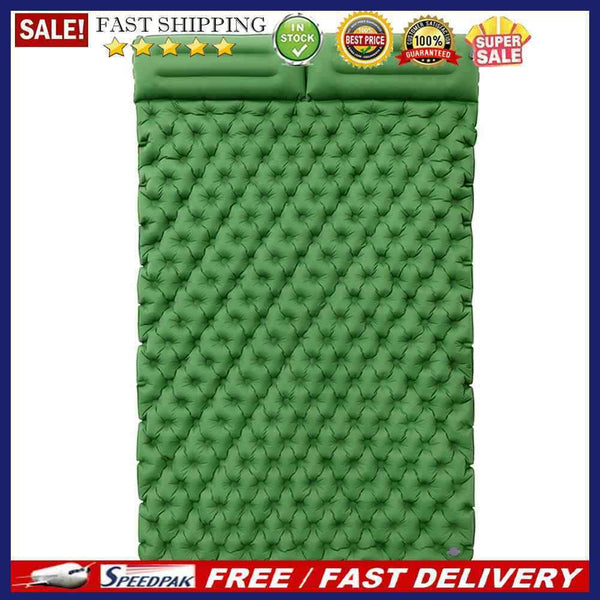 Waterproof Sleep Inflatable Mattress Outdoor Double Cushion Storage Bag Pillow