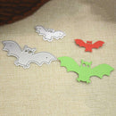 2pcs Halloween Bat Cutting Dies Stencils Decorative Embossing Scrapbooking