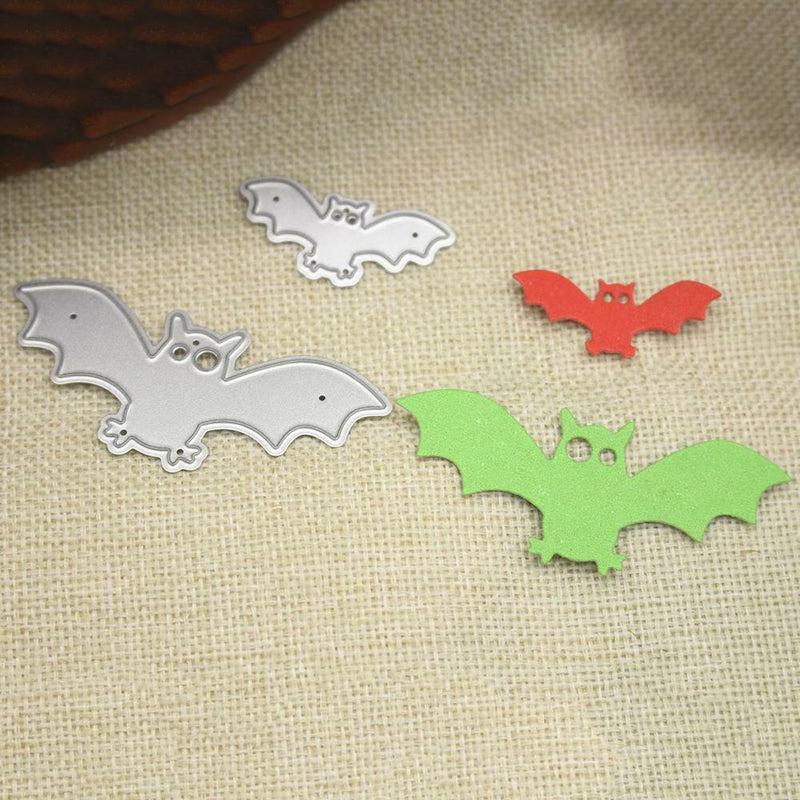 2pcs Halloween Bat Cutting Dies Stencils Decorative Embossing Scrapbooking