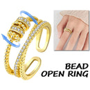 To My Daughter Fidget Anxiety Spins Beads Ring Peace Relief O0J2