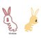 Rabbit-shaped DIY Cutting Dies Stencil Scrapbooking Embossing Home Decor-200209