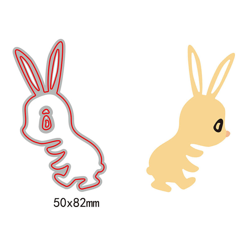 Rabbit-shaped DIY Cutting Dies Stencil Scrapbooking Embossing Home Decor-200209